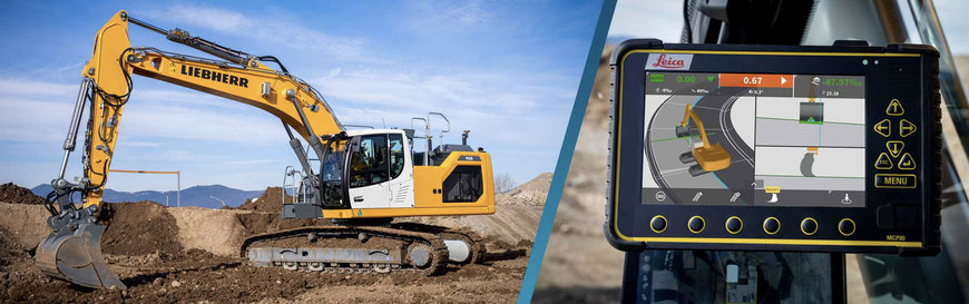 Liebherr and Leica Geosystems: Expanded range of semi-automatic machine control systems for crawler excavators